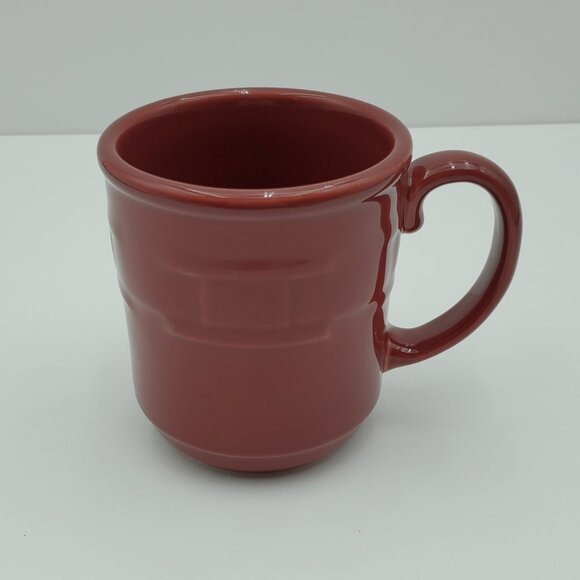 Longaberger Woven Traditions Paprika Mug Paprika Red Pottery Coffee Mug - Picture 1 of 5